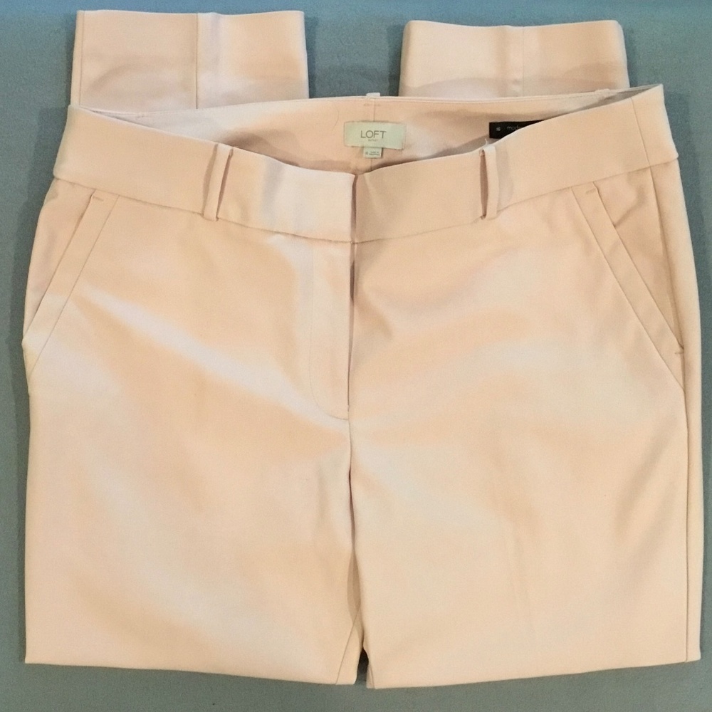 Loft Pink Modern Skinny Ankle Pant